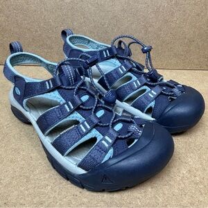 Women’s Keen Navy and Light Blue Waterproof Sandals Size 8